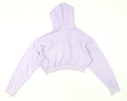 Reebok Women's Purple Hoodie - Small, Comfortable Pullover