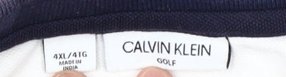 Calvin Klein Men’s White 4XL Golf Polo Shirt