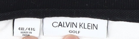 Calvin Klein Men's White Polo 4XL Short Sleeve Golf Shirt
