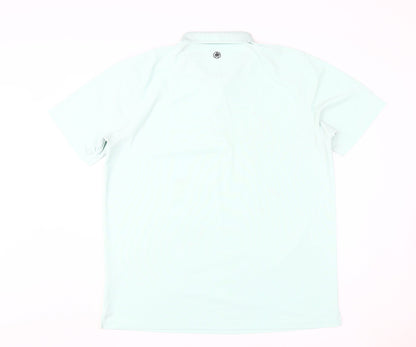 PROQUIP Men's Green Polo Shirt L - Casual Golf Attire