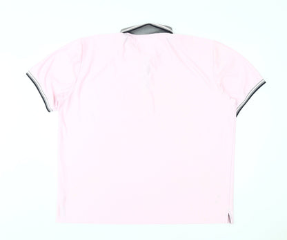 Cutter & Buck Men's Pink Polo Shirt 2XL, Moisture Wicking