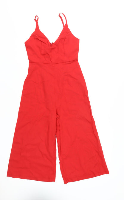 Luvahot Women's Red Jumpsuit UK Size 8 Sleeveless Party
