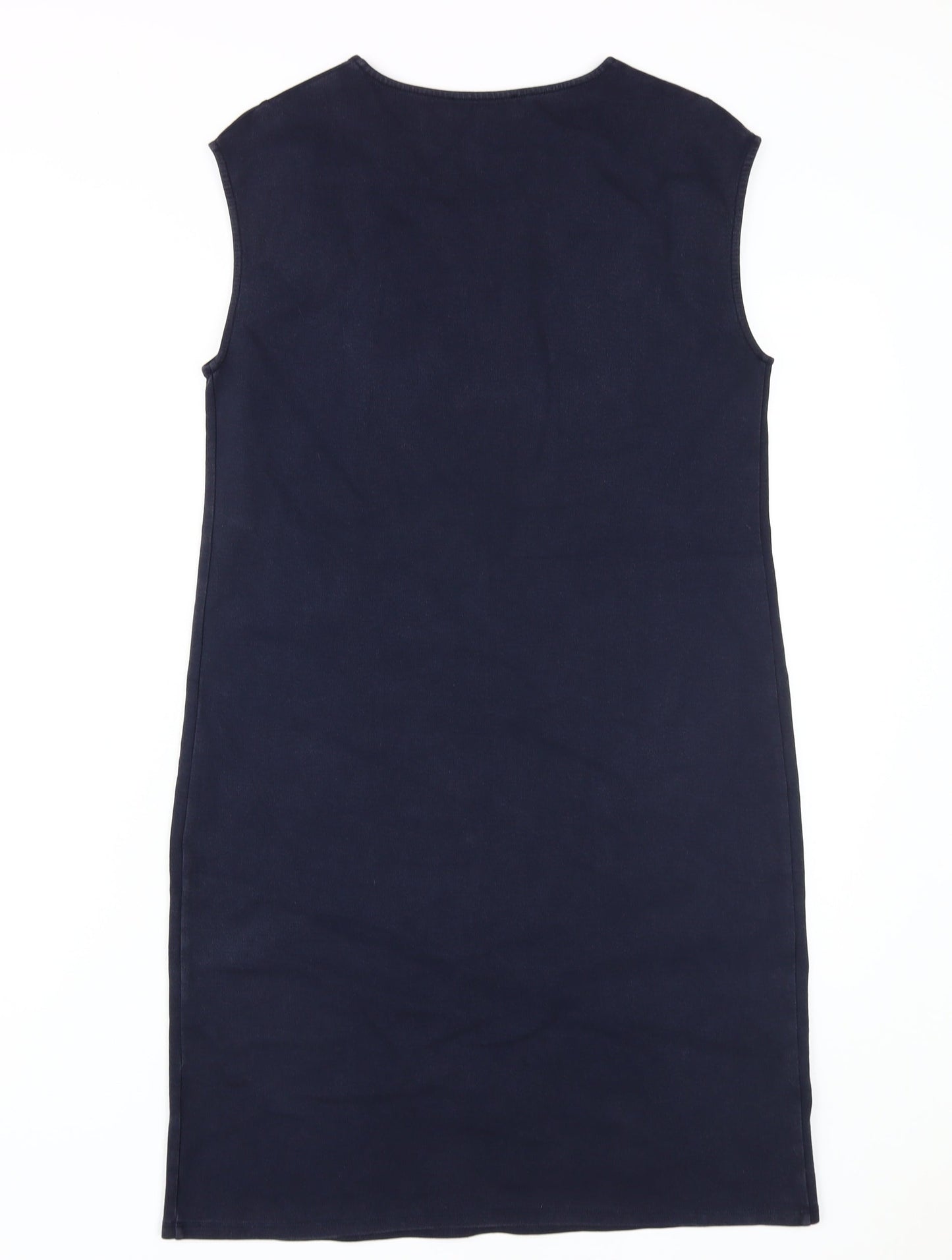 Jaeger Women's Blue Sheath Dress S Sleeveless Stretch