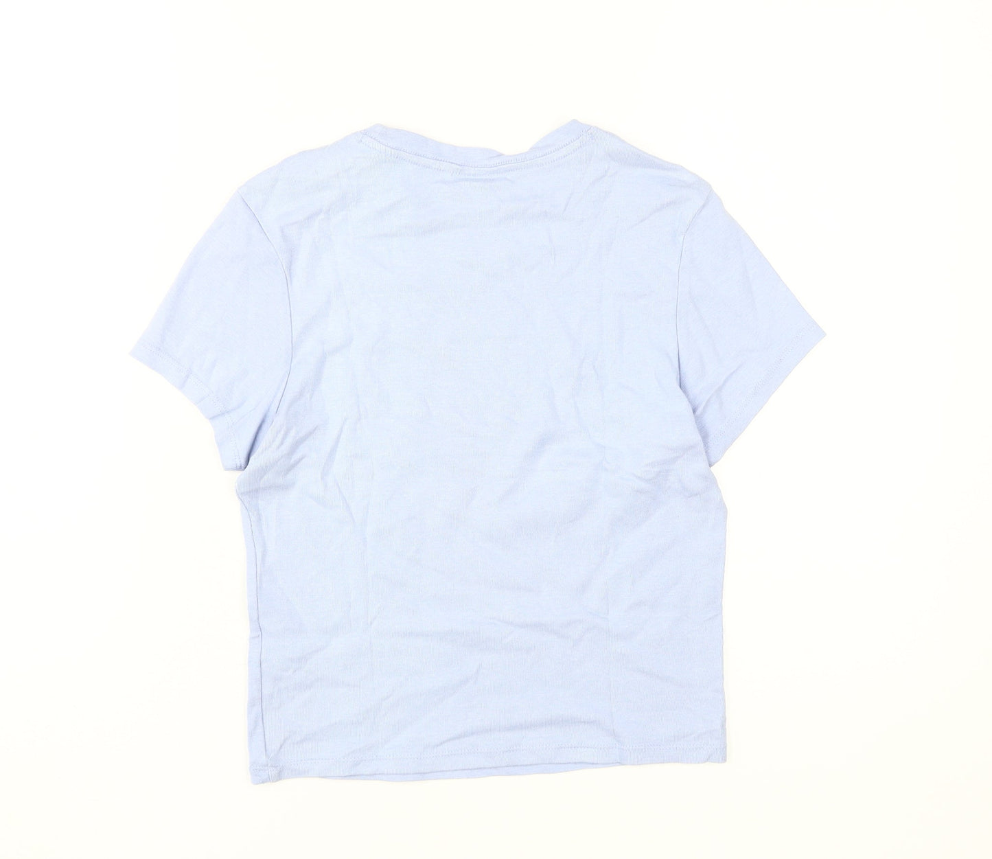 Jack Wills Blue Crew Neck Women's T-Shirt Size 12