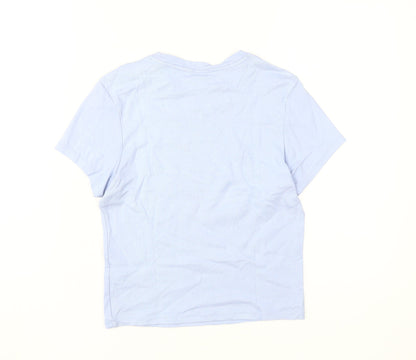 Jack Wills Blue Crew Neck Women's T-Shirt Size 12