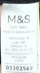 Womens UK Size 8 Marks and Spencer Slim Fit Skinny Black Jeans