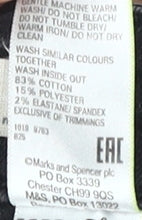 Womens UK Size 8 Marks and Spencer Slim Fit Skinny Black Jeans