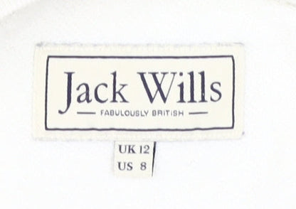 Womens UK Size 12 Jack Wills White Pullover Sweatshirt