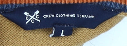 Crew Clothing Men's Brown Pullover Jumper L