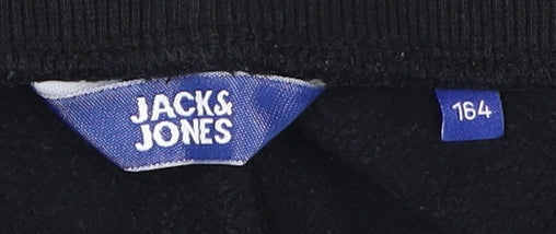 Jack & Jones Boys Black Jogger Trousers 164