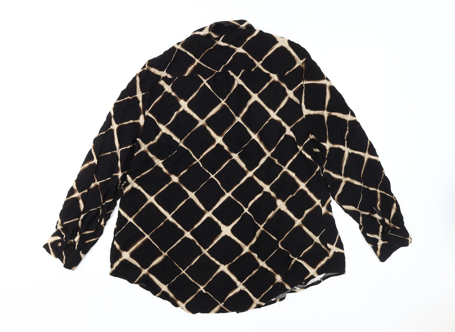 Womens UK Size 20 Anko Black  Button-Up