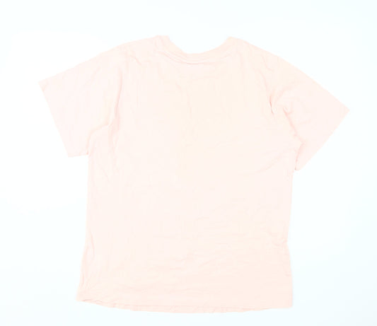 ASOS DESIGN Women Pink T-Shirt Size 6 Classic Fit