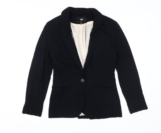 H&M Women's Black Suit Jacket, Size 8, Business Wear