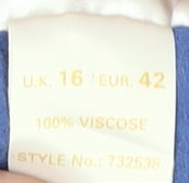 Ann Harvey Women's Blue Long Skirt Size 16