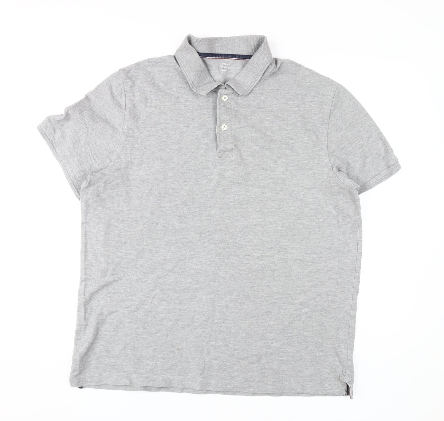 John Lewis Men's Grey Polo Shirt Size L