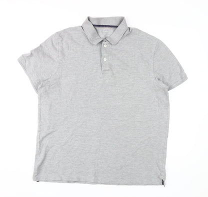 John Lewis Men's Grey Polo Shirt Size L