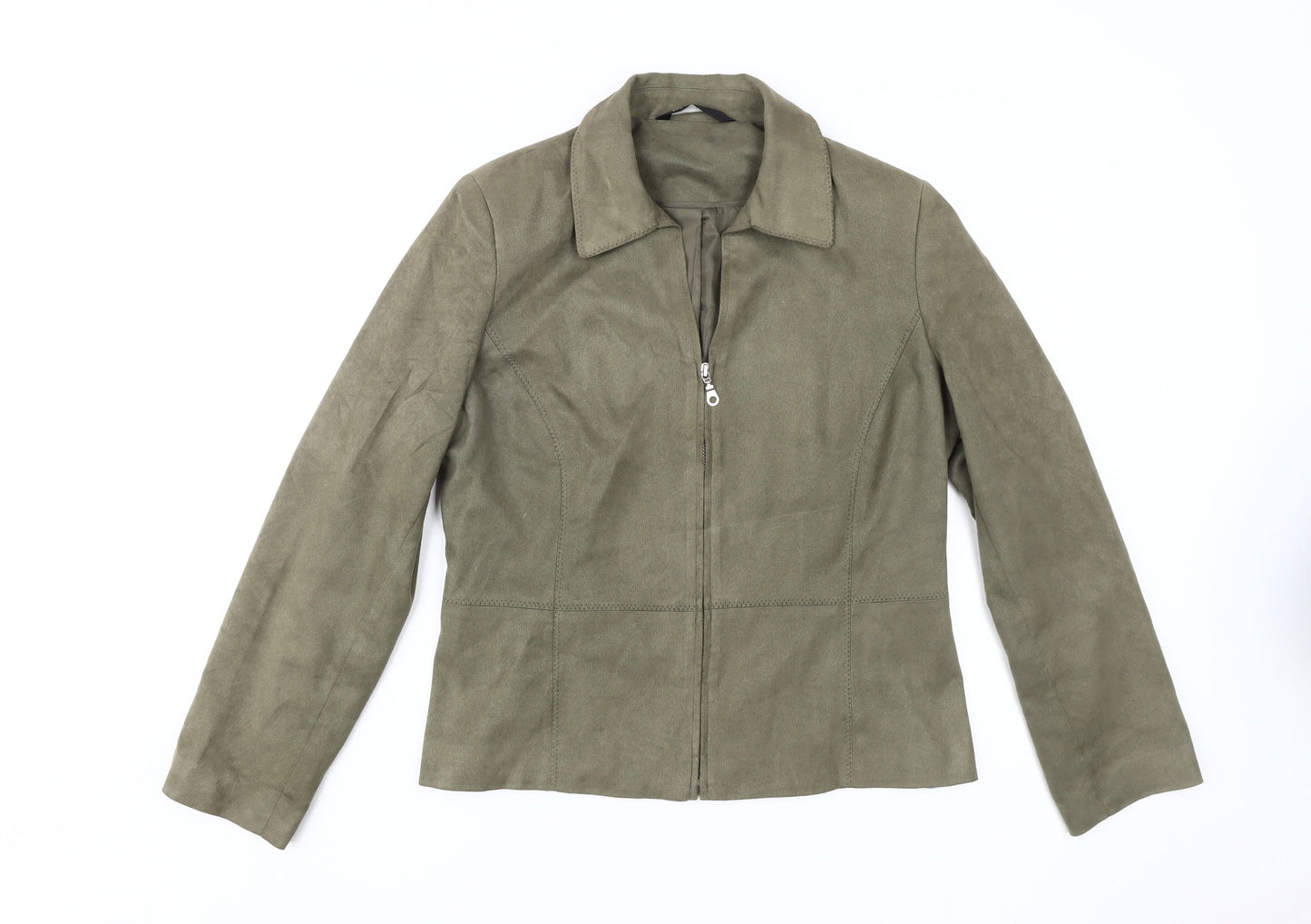 Womens UK Size 14 BHS Green Basic Jacket