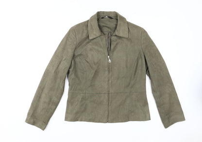 Womens UK Size 14 BHS Green Basic Jacket