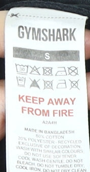 Gymshark Men's Black Joggers, Size S, Cotton Blend