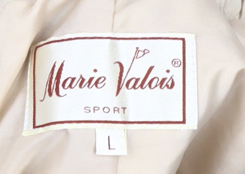 Marie Valois Women's Beige Jogger Trousers L