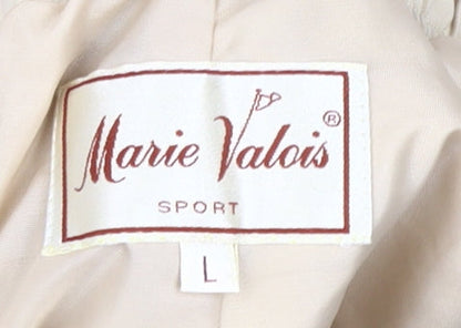 Marie Valois Women's Beige Jogger Trousers L