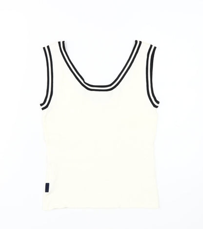 Australian Women's White Tank Top Size 20 Scoop Neck