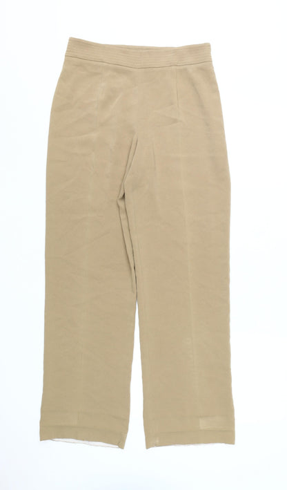Hobbs Beige Straight Leg Women's Trousers Size 10