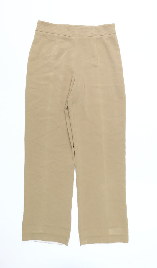 Hobbs Beige Straight Leg Women's Trousers Size 10