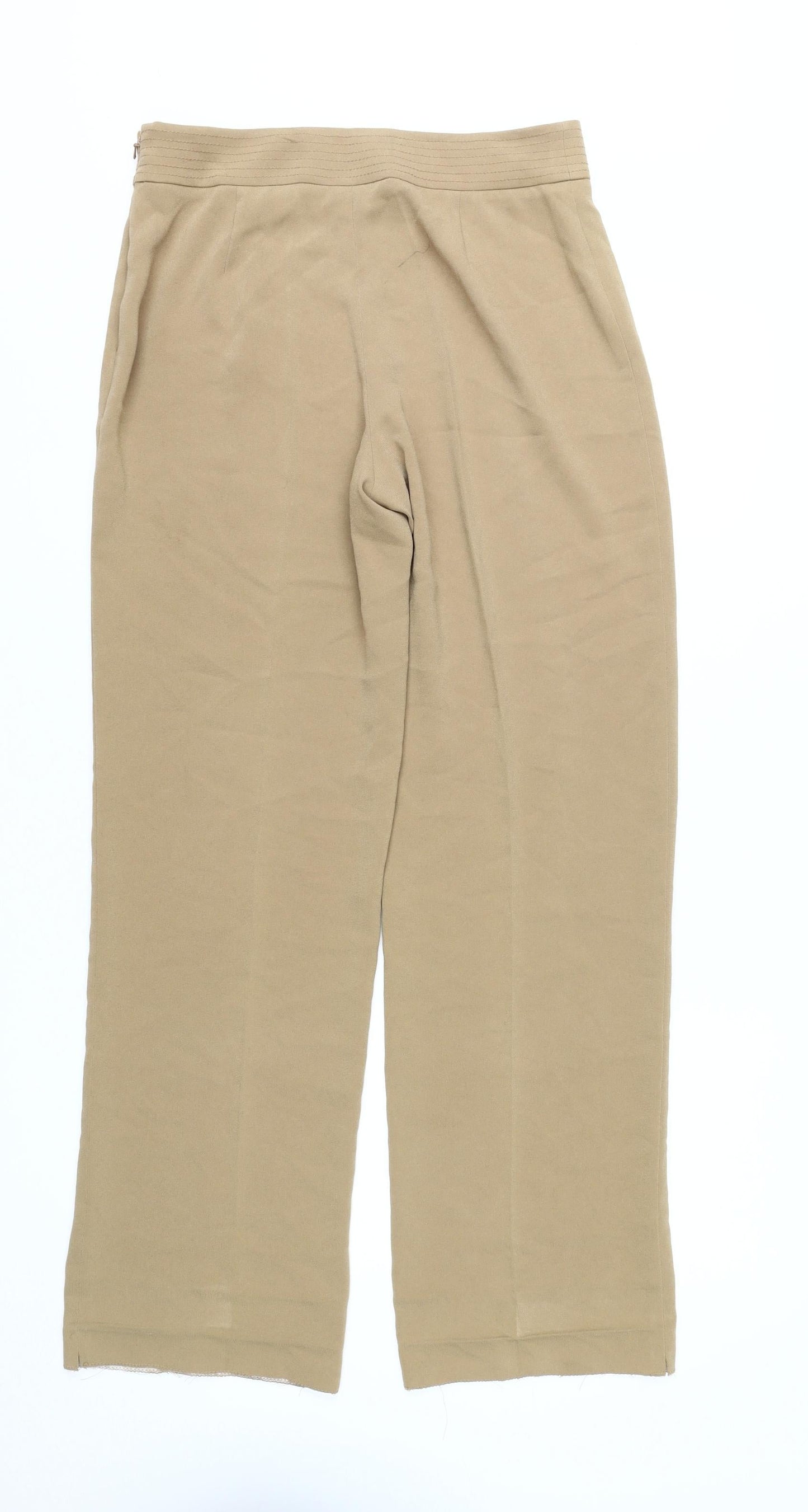Hobbs Beige Straight Leg Women's Trousers Size 10