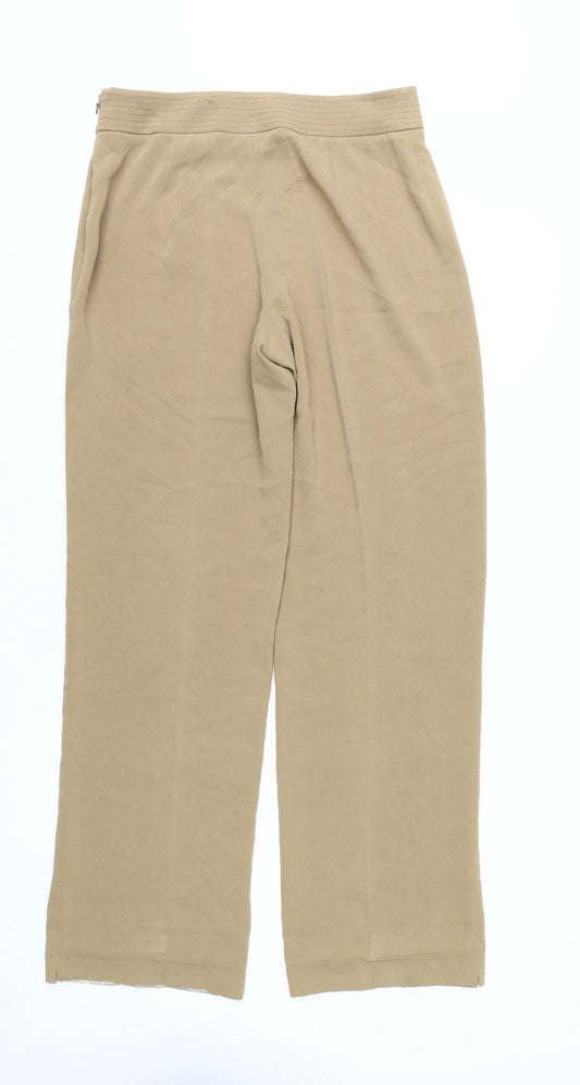 Hobbs Beige Straight Leg Women's Trousers Size 10