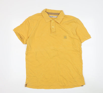 Nigel Cabourn Men's Yellow Polo Shirt - Size M