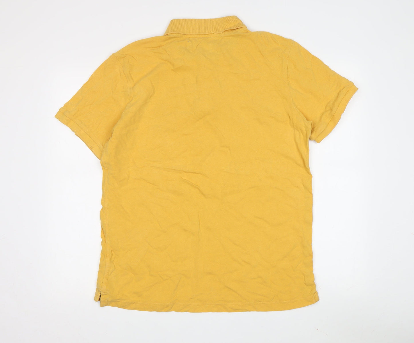 Nigel Cabourn Men's Yellow Polo Shirt - Size M