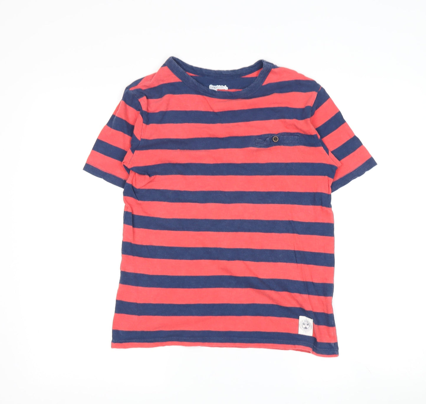 Gap Kids Striped Boys T-Shirt, Multicoloured, Size 10 Years