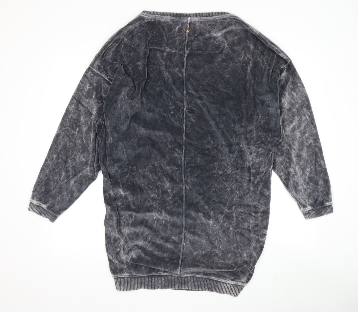 Diesel Grey V-Neck Pullover Jumper Size L