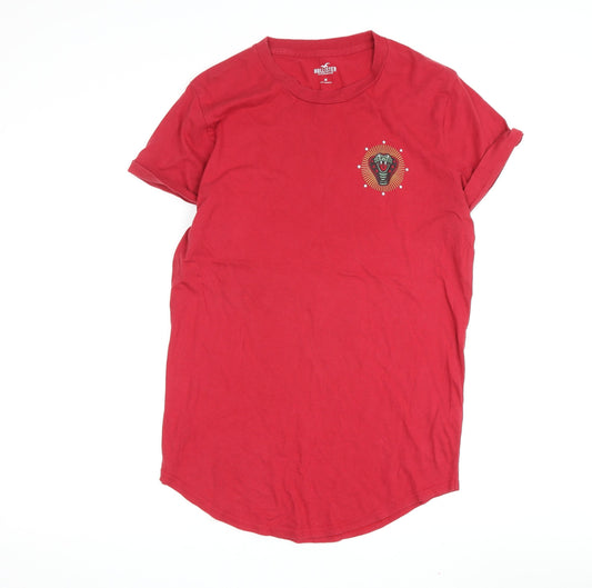 Mens UK Size M Hollister Red  T-Shirt
