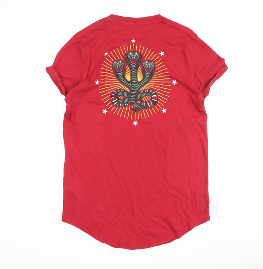 Mens UK Size M Hollister Red  T-Shirt