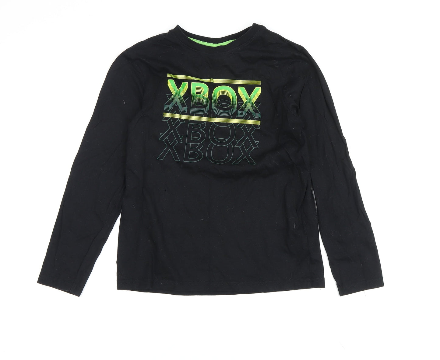 Xbox Boys Black Graphic Long Sleeve T-Shirt Size 146