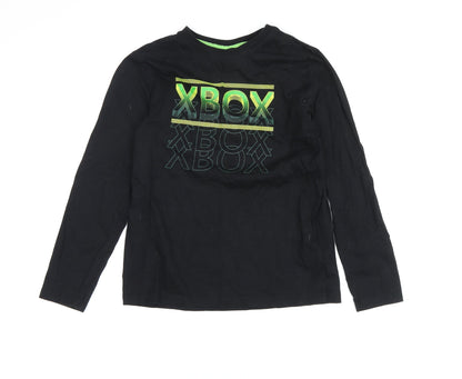 Xbox Boys Black Graphic Long Sleeve T-Shirt Size 146
