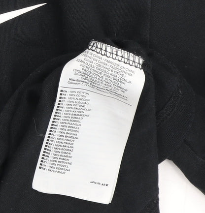 Womens UK Size S Nike Black Cropped T-Shirt