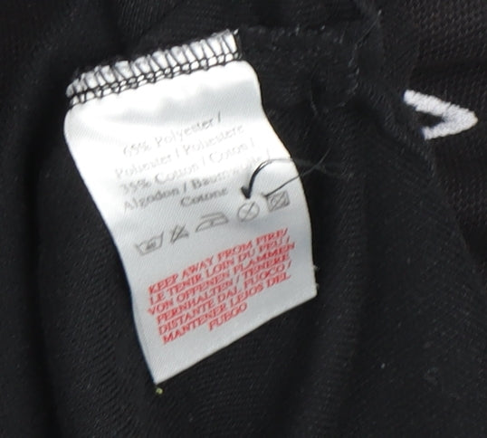 Umbro Men's Black Polo Shirt M Short Sleeve Logo