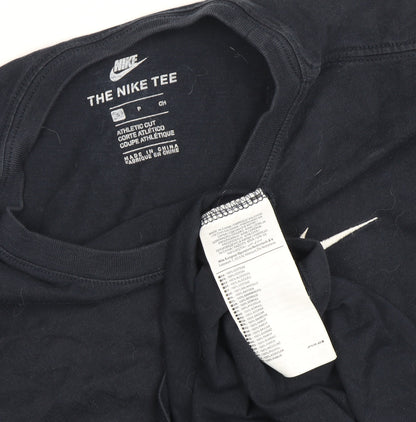Nike Men's Black Athletic Fit Crew T-Shirt, Size S
