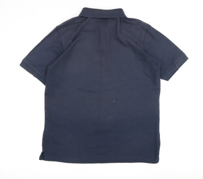 Umbro Men's Blue M Polo T-Shirt with Logo