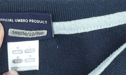 Umbro Men's Blue M Polo T-Shirt with Logo