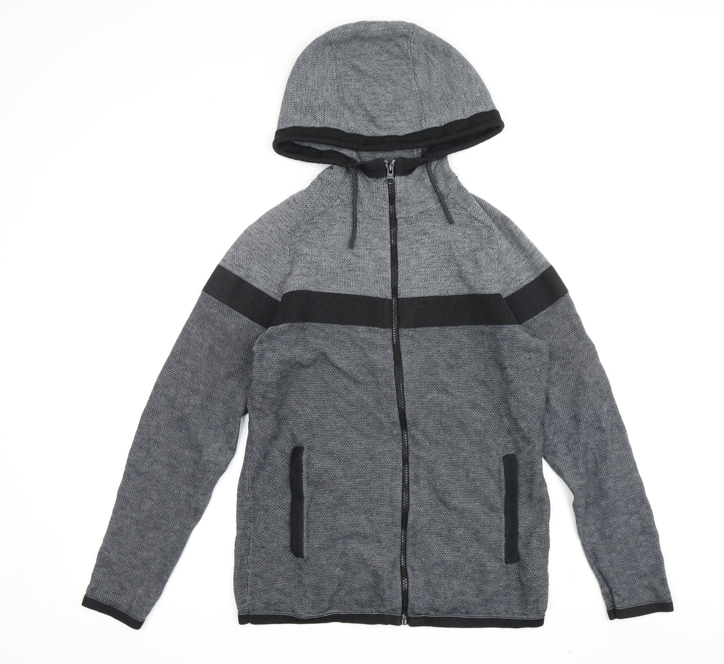 Mens UK Size S NEXT Grey Full Zip Hoodie
