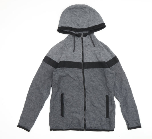 Mens UK Size S NEXT Grey Full Zip Hoodie