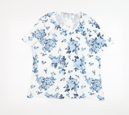Isle Women’s M Floral White T-Shirt