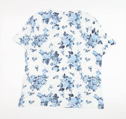Isle Women’s M Floral White T-Shirt