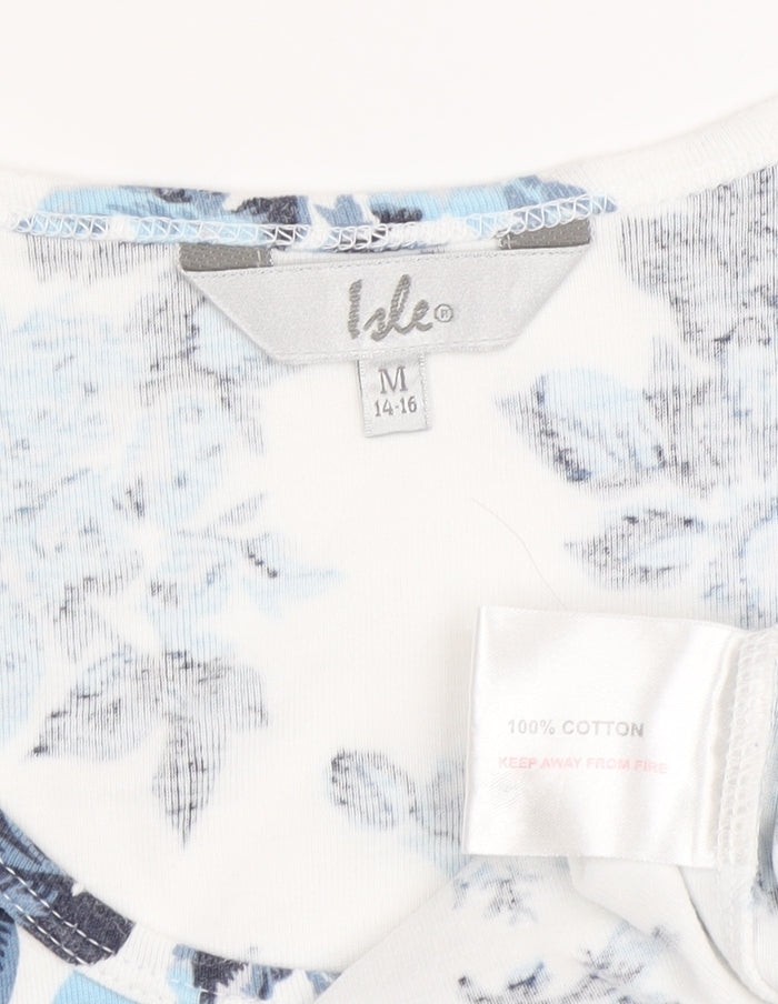 Isle Women’s M Floral White T-Shirt