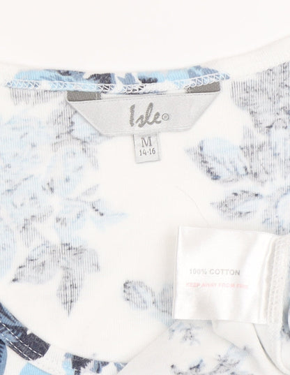 Isle Women’s M Floral White T-Shirt