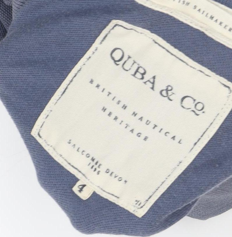 Quba Men's Blue Nautical Polo Shirt, Regular Fit, Size 4